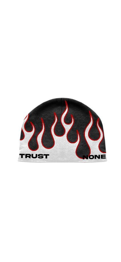 “Trust None” Flamed Beanie
